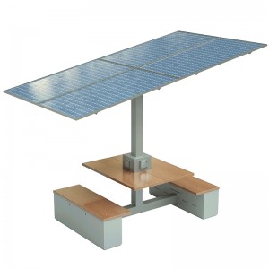 Stație de lucru cu masă solară Stații de lucru pentru productivitate a energiei durabile